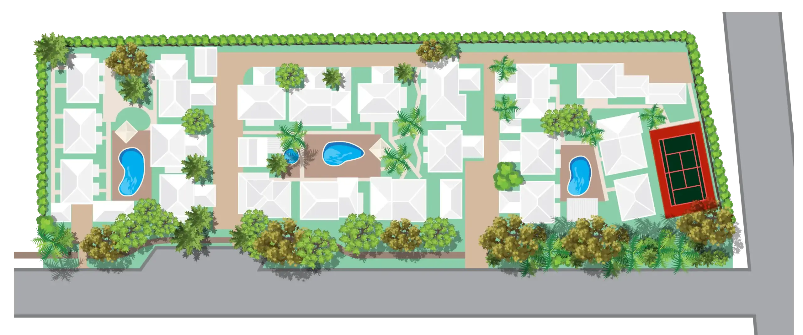 General map of Coral Beach Resort